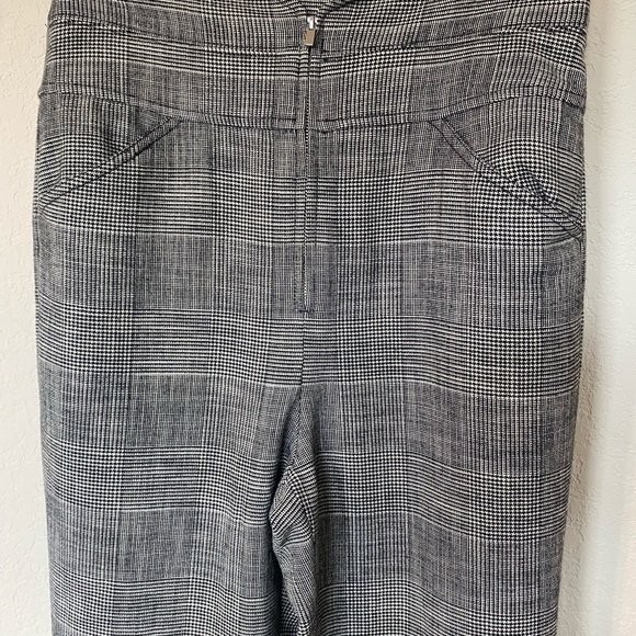 Rebecca Taylor Notch Plaid High Waisted Glen Pants - Picture 6 of 11